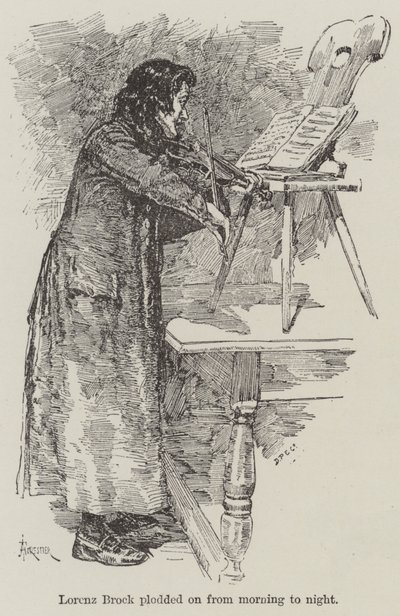 Eine Geige mit einem Lied, von R. E. Francillon von Amedee Forestier